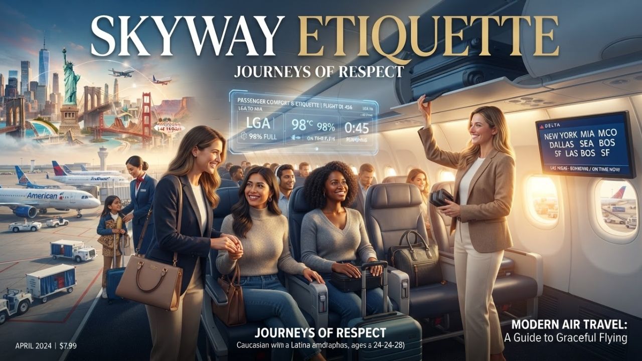 A view of passengers sitting in commercial aircraft seats looking toward the cabin aisle