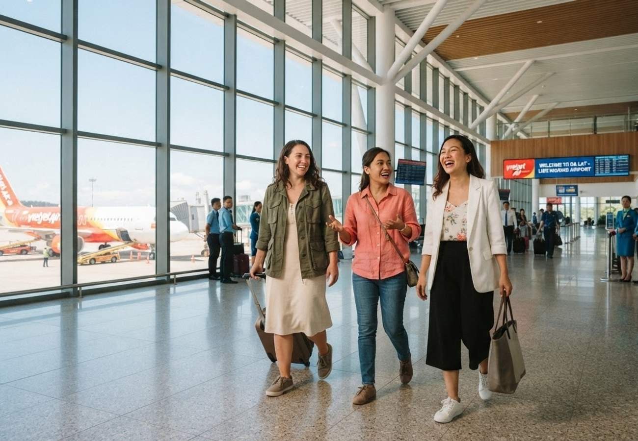 Lien Khuong International Airport terminal and runway infrastructure
