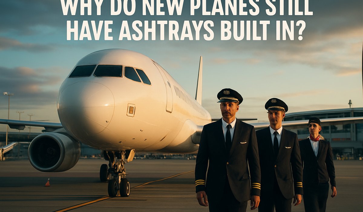 Modern Aircraft Still Mandate Ashtrays—Here's Why This Obsolete Relic Remains a Safety Essential