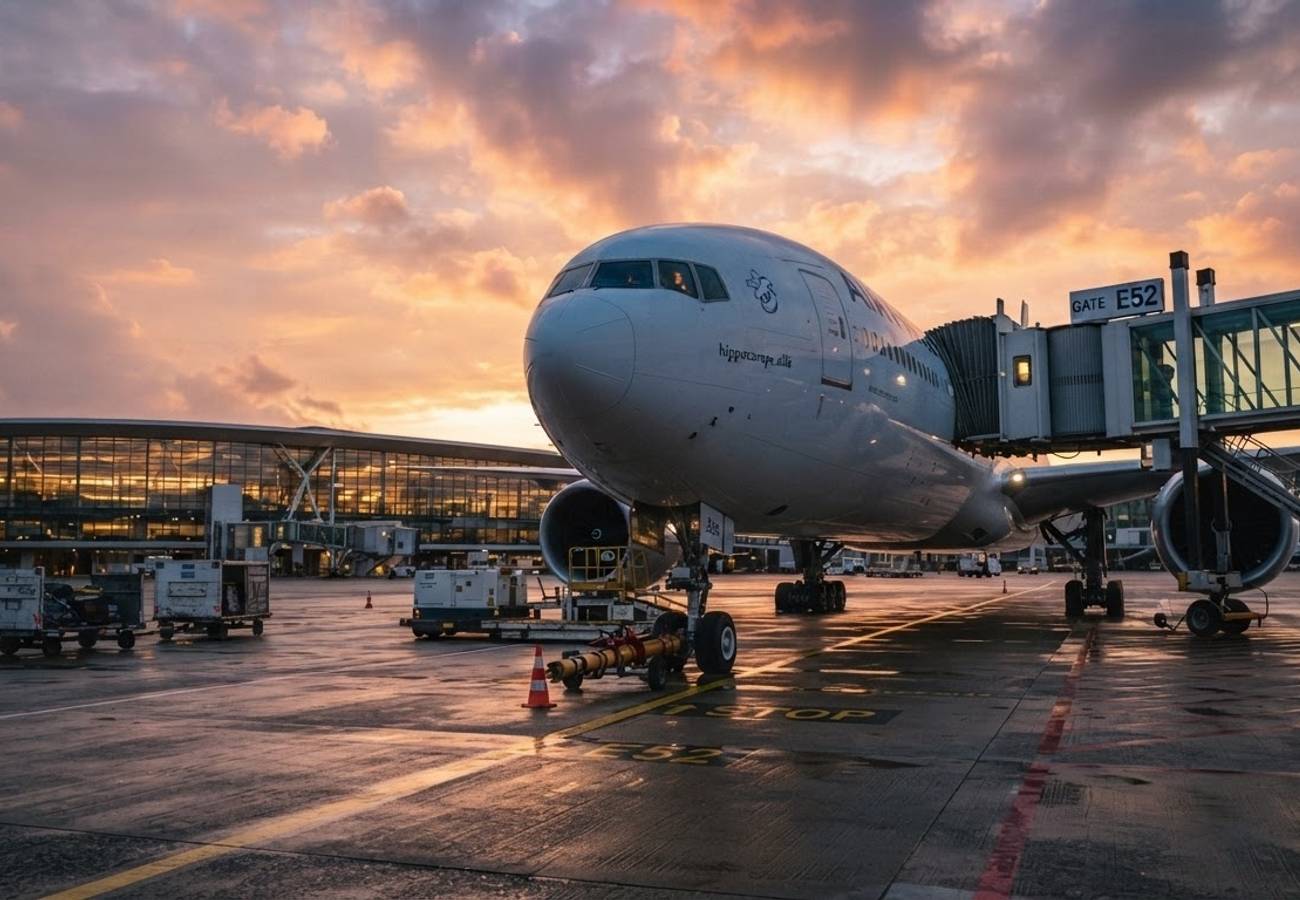 Air France aircraft preparing for departure from Paris Charles de Gaulle