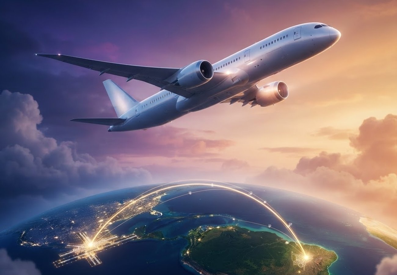 American Airlines and Azul Brazil partnership visualization