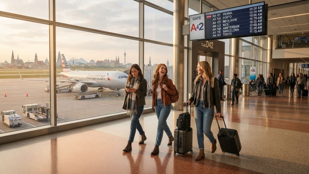 A passenger plane flying above clouds during daylight with blue sky