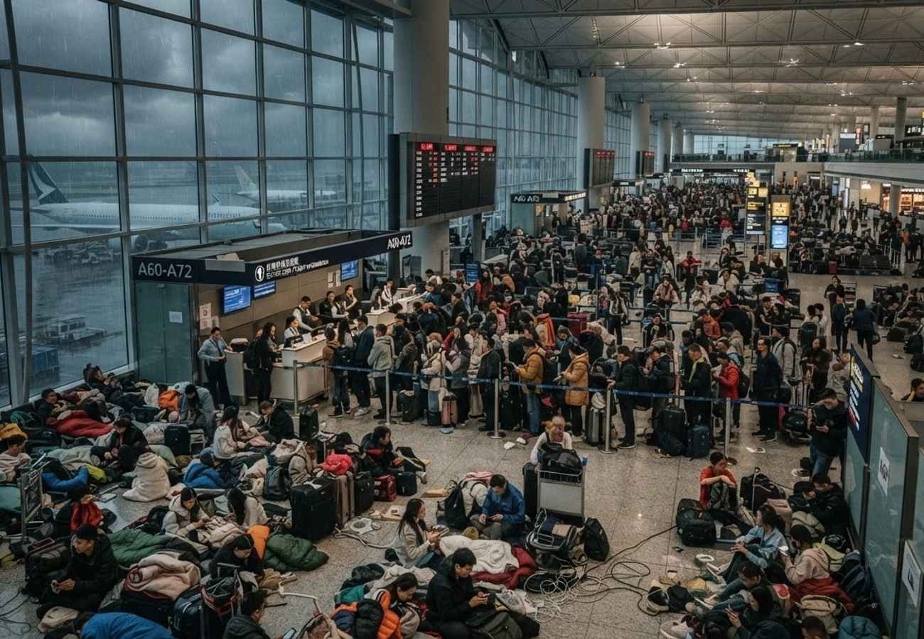 Asia Aviation Network Crisis 2026: 3,605 Delays and 182 Cancellations Hit Hong Kong and China