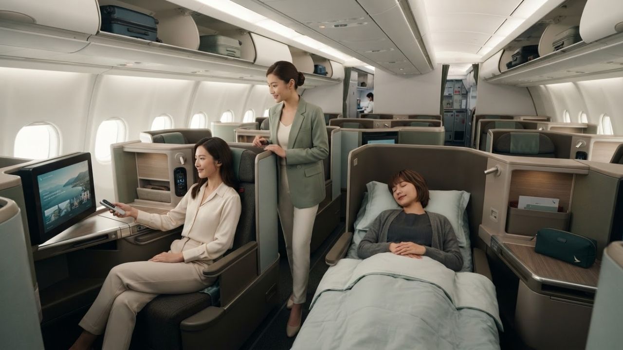 Cathay Pacific Unveils Aria Studio Regional Business Class Cabin