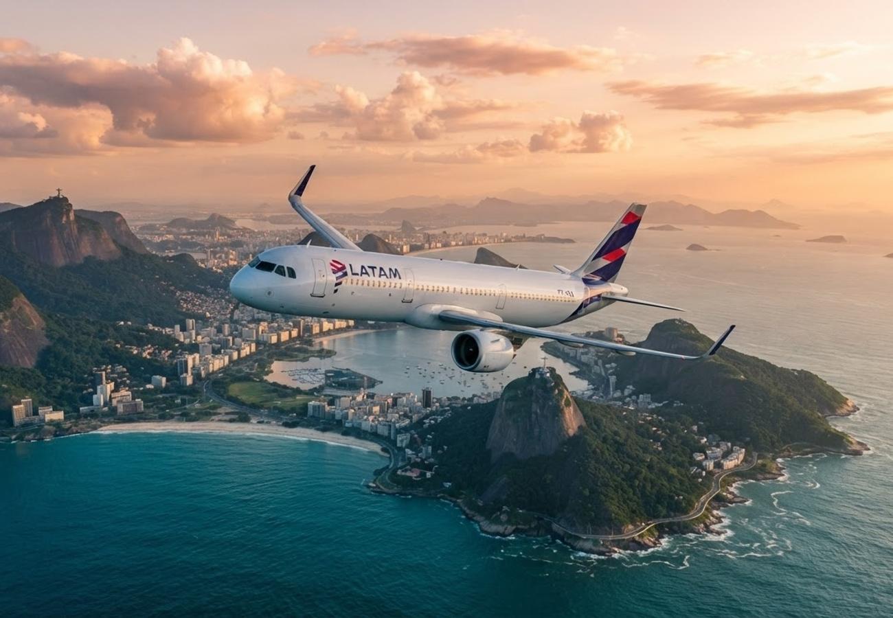 LATAM Airlines aircraft on a Brazilian runway
