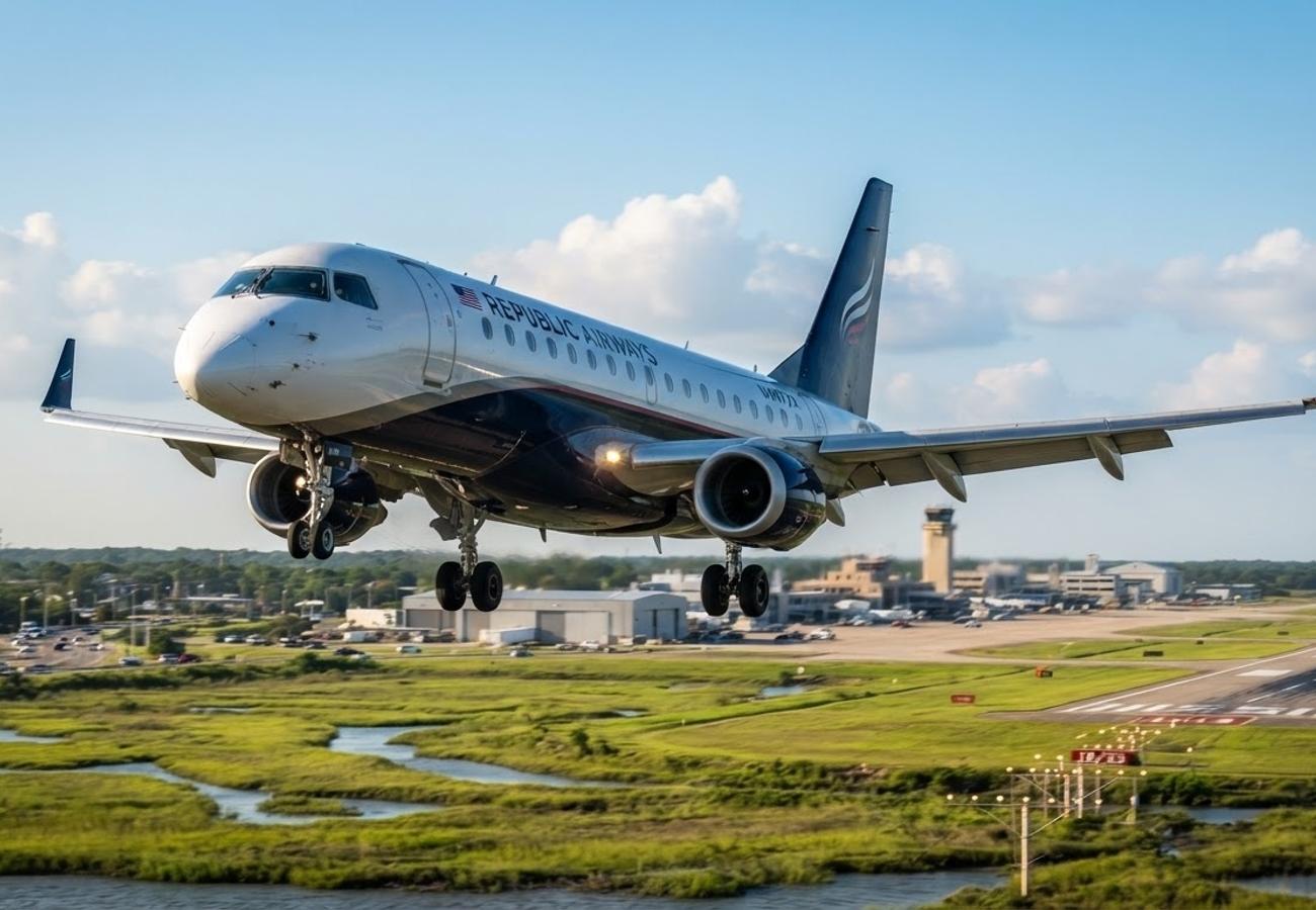 Republic Airways Flight YX4618 from Washington to Savannah Diverts to Charleston International Airport August 2026