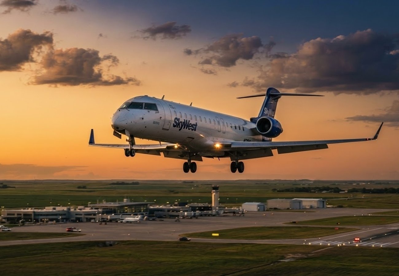 SkyWest Airlines Flight SKW5826 Diverts to Omaha Eppley Airfield from Denver-Lincoln Route 2026