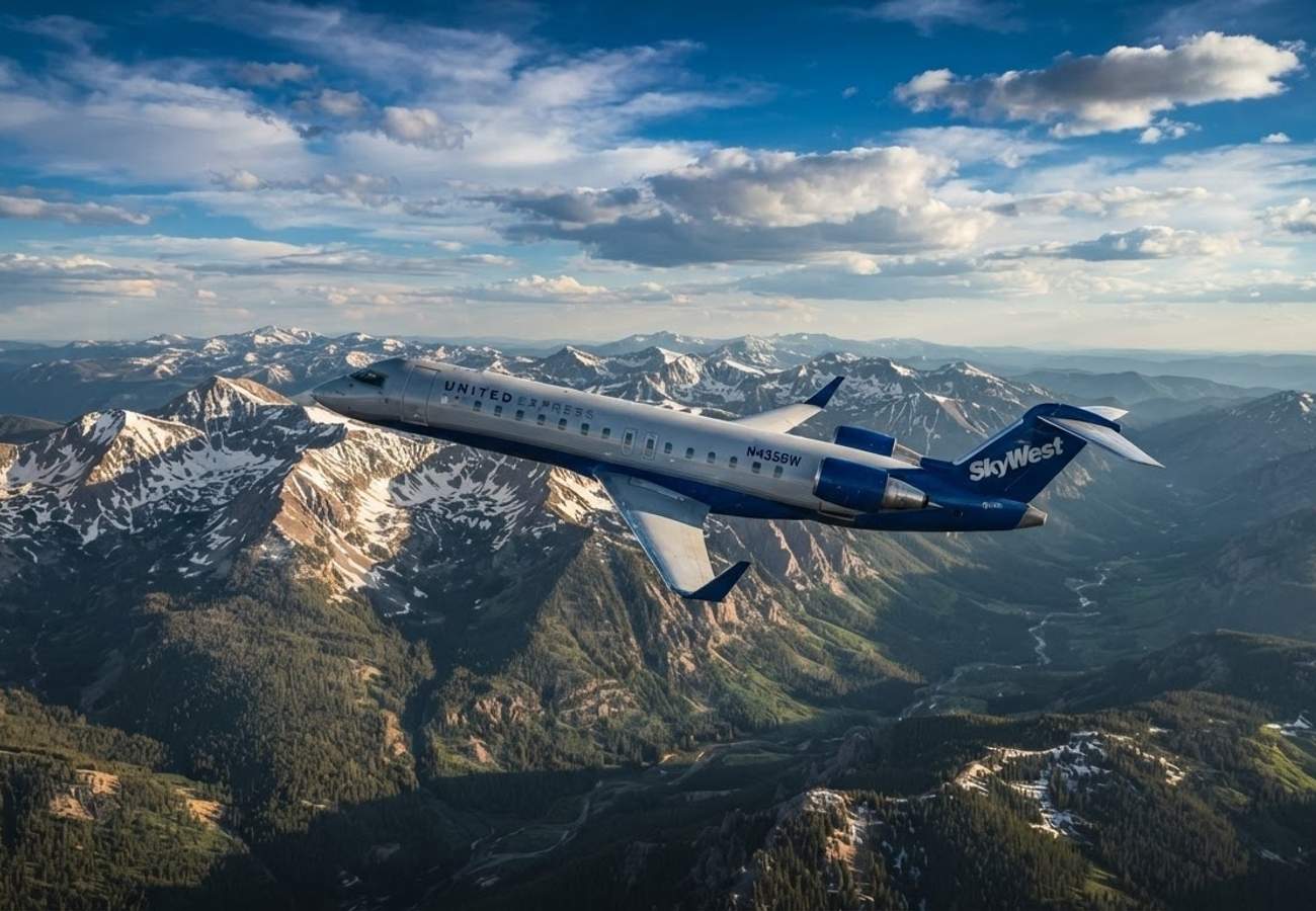 SkyWest Flight SKW4921 Bombardier CRJ7 Diverts from Aspen to Grand Junction August 2026