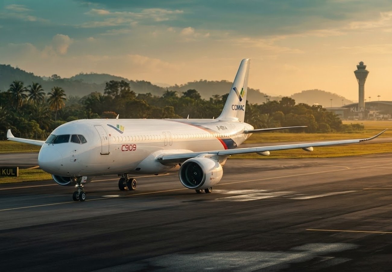 TransNusa C909 aircraft connecting Indonesia and Malaysia