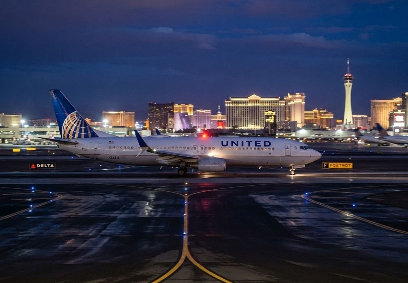 United Airlines Boeing 737-800 aircraft on tarmac