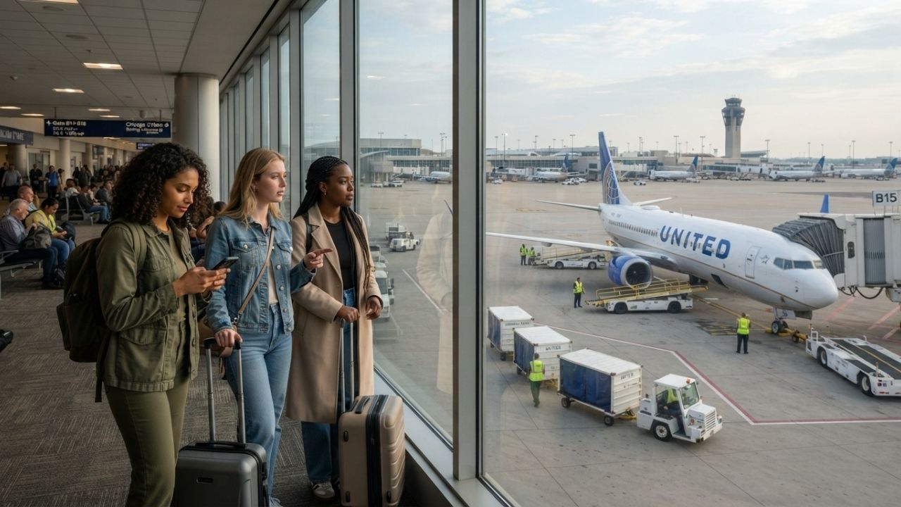 United Airlines Flight UA297 Diverts to Chicago O'Hare Following Route Change