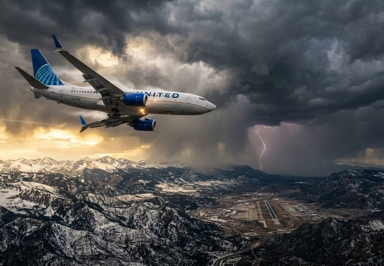 United Airlines Flight UAL1870 Diverts to Grand Junction Regional Airport Due to Severe Mountain Weather 2026
