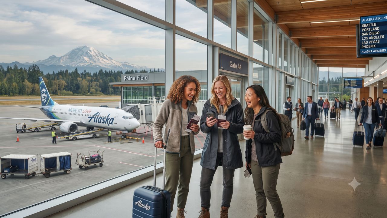 Alaska Airlines Expands Paine Field Flights 50% by 2027: Seattle North Gateway Travel Guide