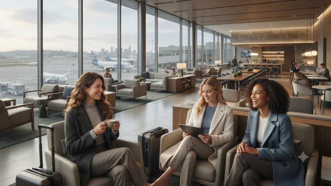 Alaska Airlines Unveils 41,000-Square-Foot Flagship Global Lounge at Seattle-Tacoma Airport for Late 2027
