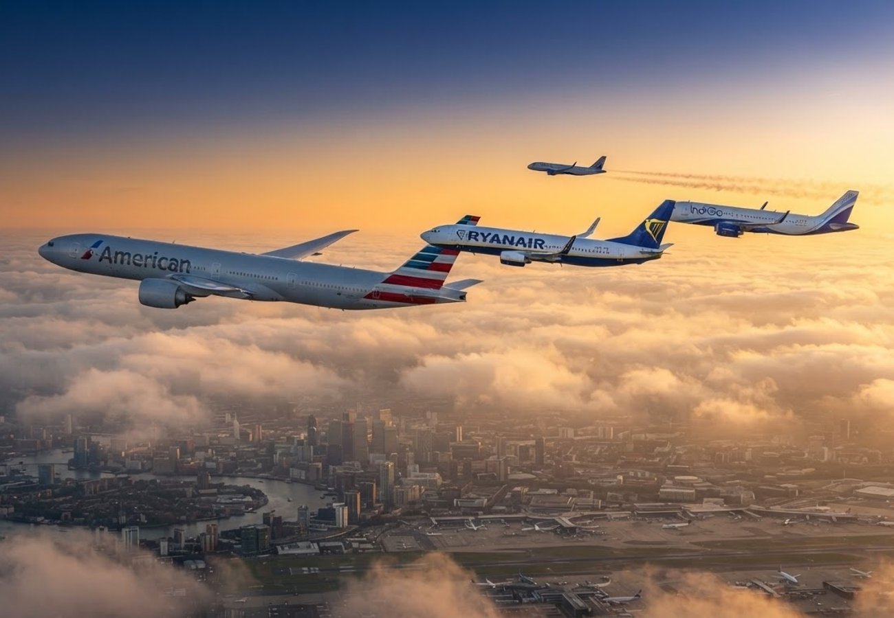 American and United Airlines Lead Global Busiest Airlines Rankings 2024-2026