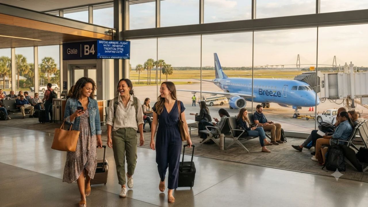 Breeze Airways Launches Nonstop Charleston to Trenton Flights: Low-Cost Point-to-Point Travel from $89