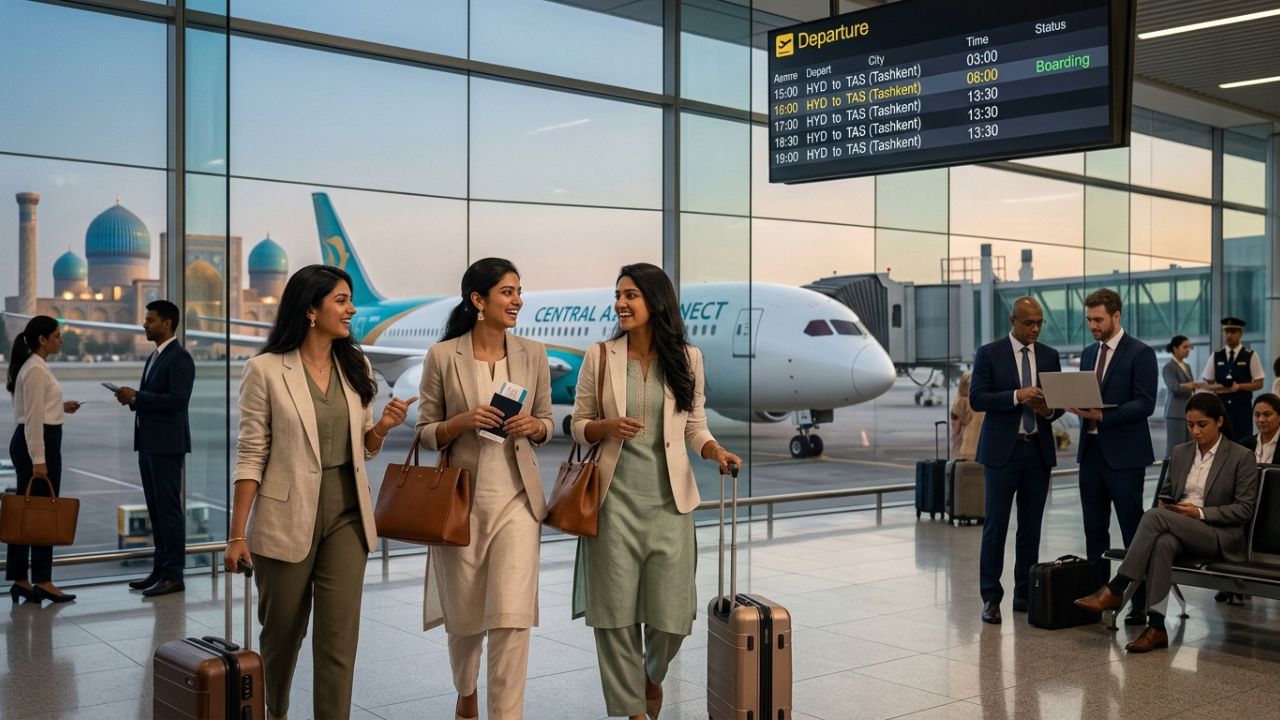 Centrum Air aircraft at Hyderabad Rajiv Gandhi International Airport