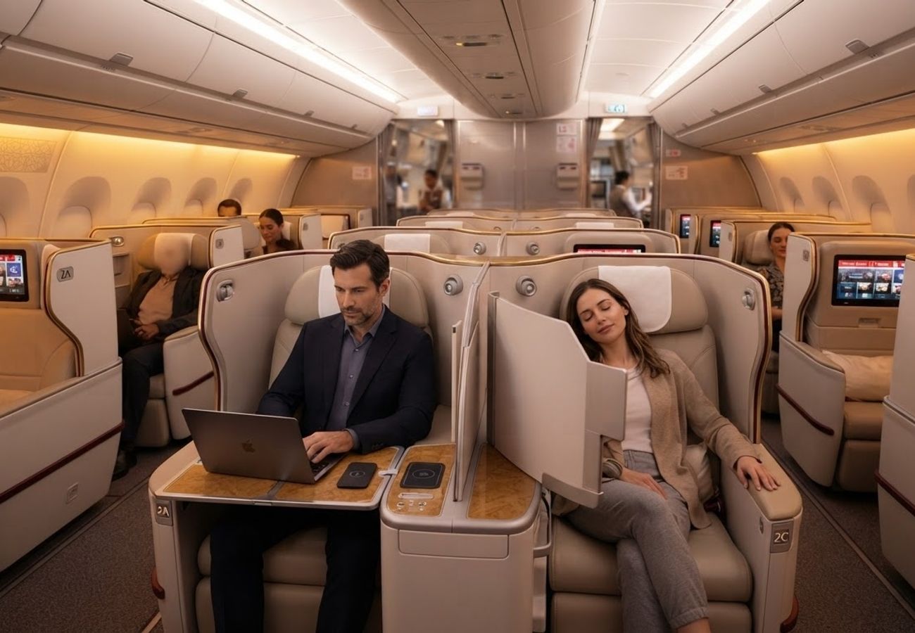Emirates Launches World-First Electric Premium Economy Seats on Airbus A350 in 2026