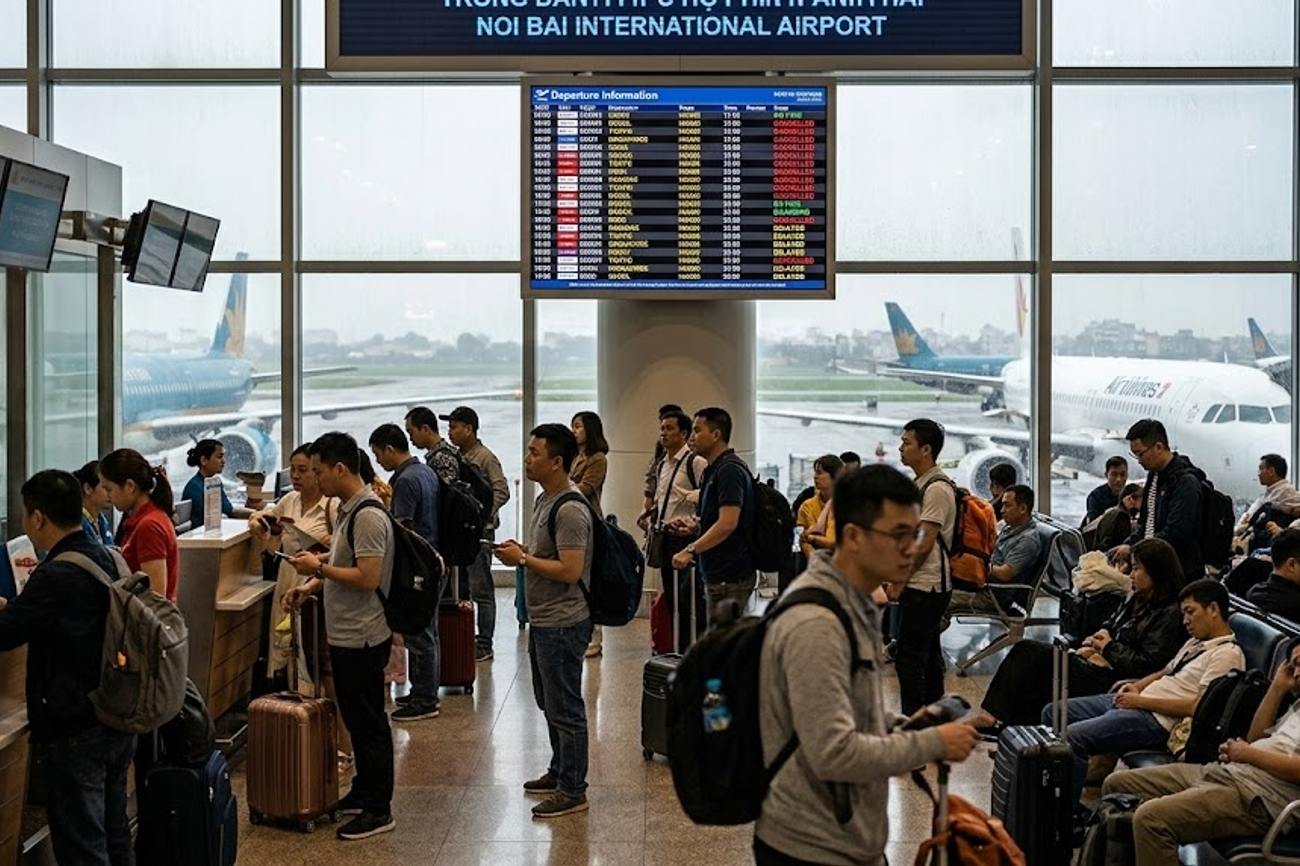 Flights Cancelled Sweep Through Asia with 241 Cancellations and 4,331 Delays Affecting Aleppo, Hanoi and More Airports