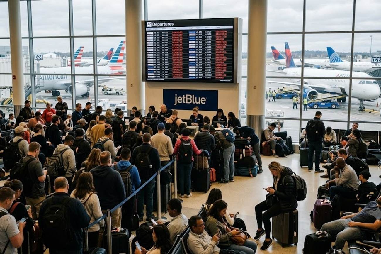 Flights Cancelled Swept America As Boston, Los Angeles, and Other Airports Face 175 Cancellations And 3,979 Delays, Affecting Air Travel