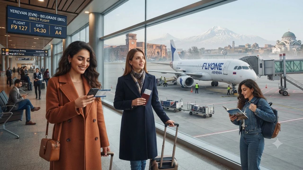 FlyOne Armenia Opens New Yerevan-Belgrade Route Creating Direct Travel Link Between Armenia and Serbia