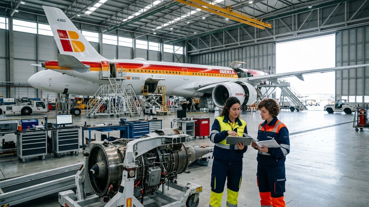 Iberia Maintenance Secures Unlimited AESA Approval for Airbus A350 Heavy Maintenance