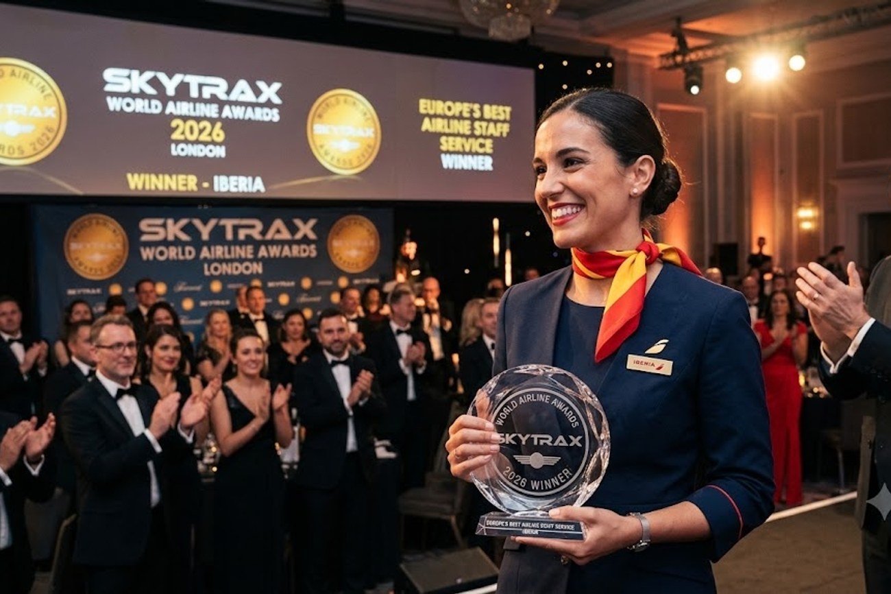 Iberia Wins Europe’s Best Airline Staff Service Award at Skytrax World Airline Awards 2026