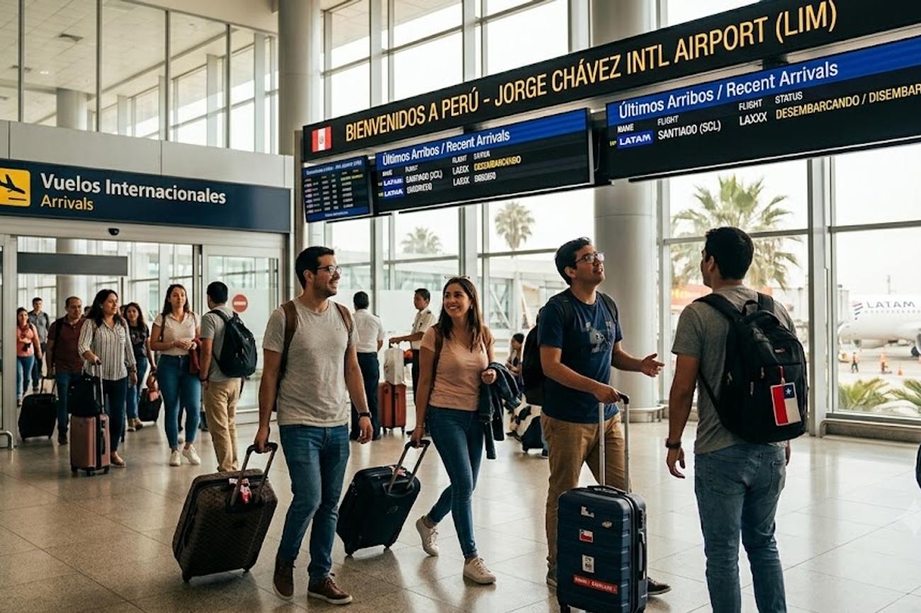 Lima Overtakes Santiago and Others as the Only Major Peruvian Airport to Record Chilean Tourist Arrival Growth for Eight Consecutive Months in 2026