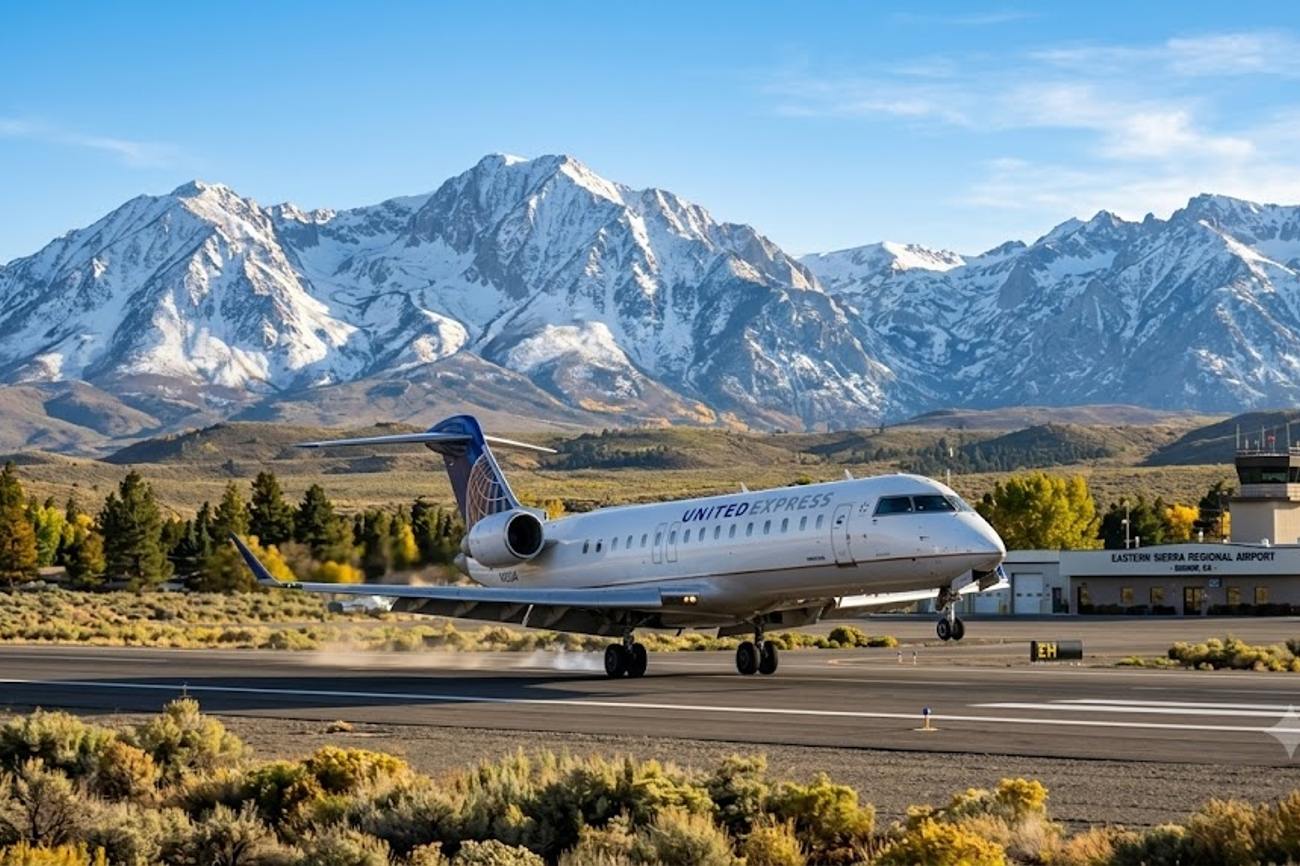 Mammoth Lakes Secures Year-Round United Airlines Flights Between Bishop and San Francisco
