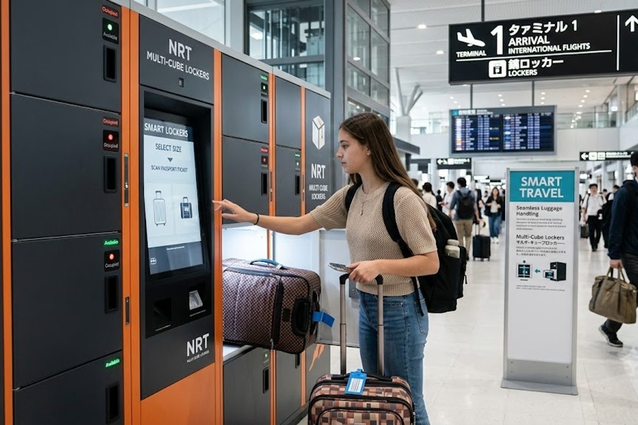 Narita Airport Expands Smart Travel With Multi-Cube Lockers Across All Terminals for Easier Luggage Handling