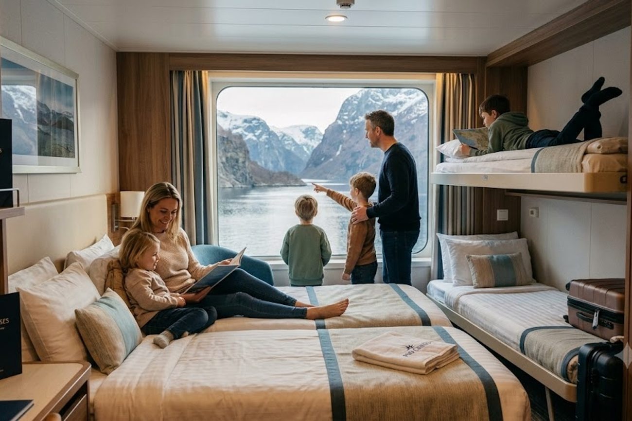 Norway Aligns With Britain And More As P&O Cruises Transforms Family Holidays With Five-Berth Cabins