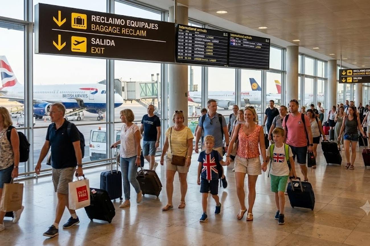 UK Overtakes Germany and More as Spain Records 12.3 Million International Air Passengers Driving Tourism Growth in August