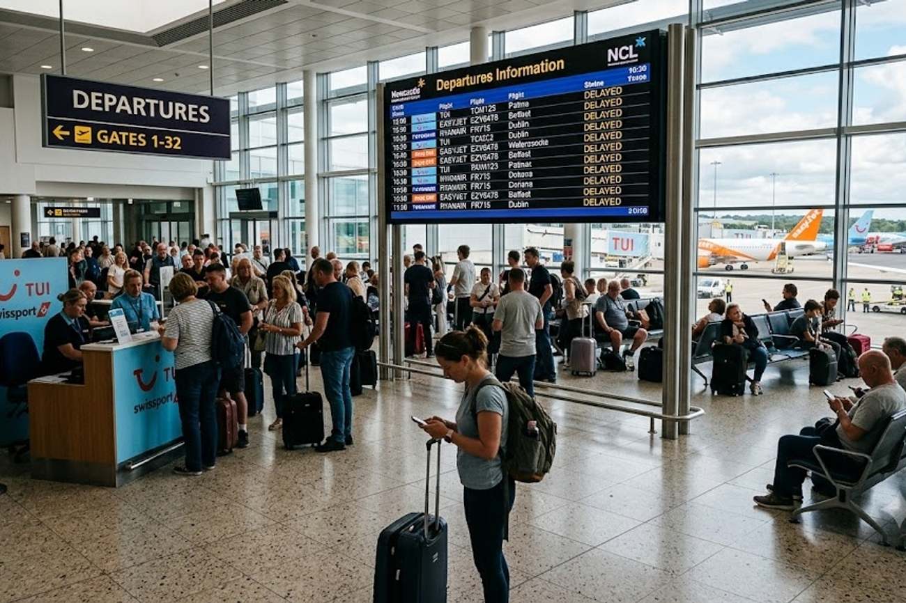 UK Travel Update As Newcastle Airport Faces Flight Delays Due To Technical Issue