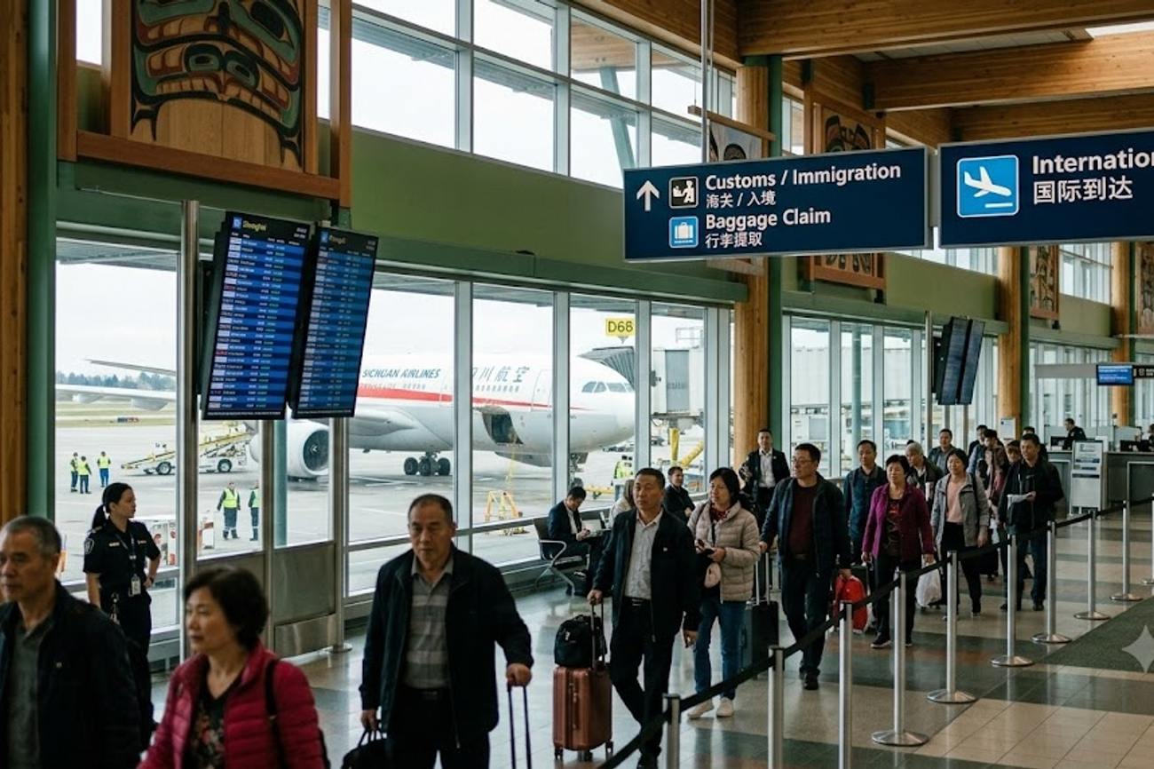 Vancouver Adds China Flights as Chinese Visitor Arrivals Through B.C. Fall in 2026