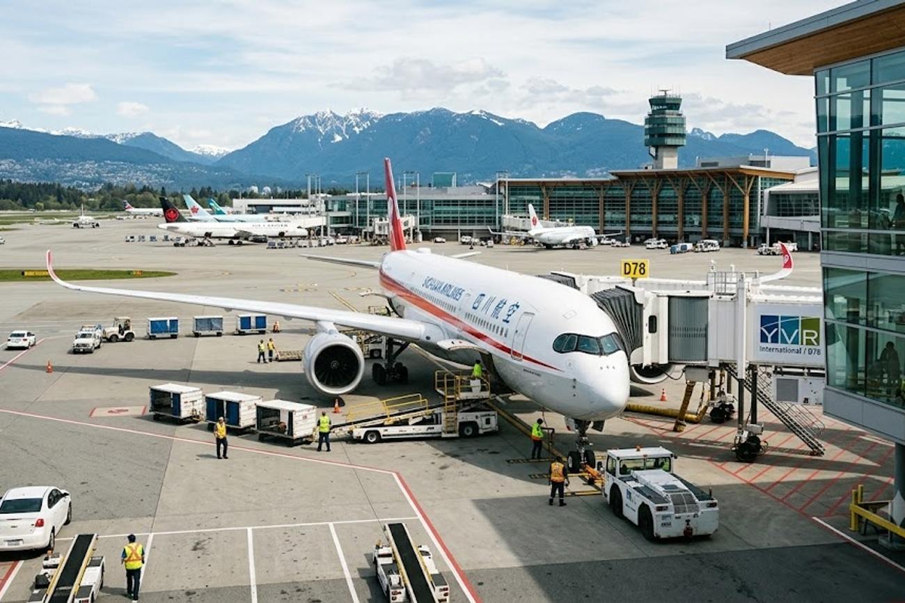 Vancouver International Airport Adds 9 Weekly YVR-China Flights as Canada-China Travel Accelerates