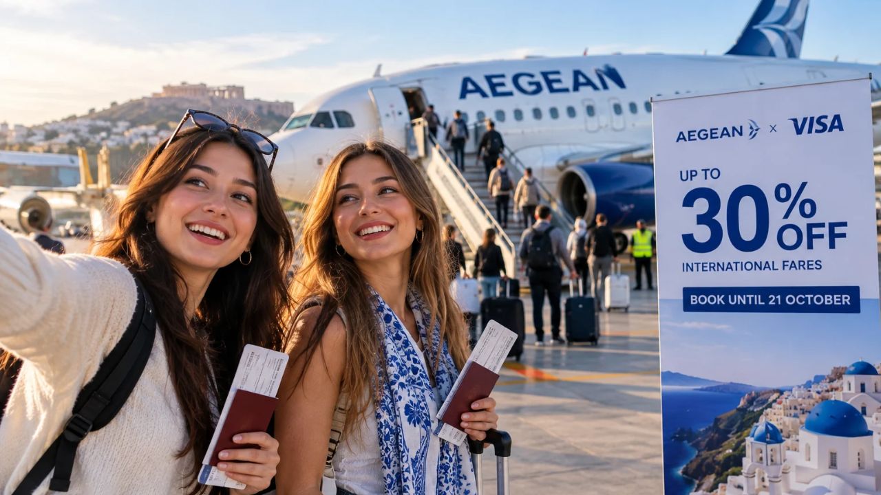 Aegean Airlines and Visa Launch 30% Winter Fare Discount: Key Rules, Eligible Routes, and Booking Deadlines