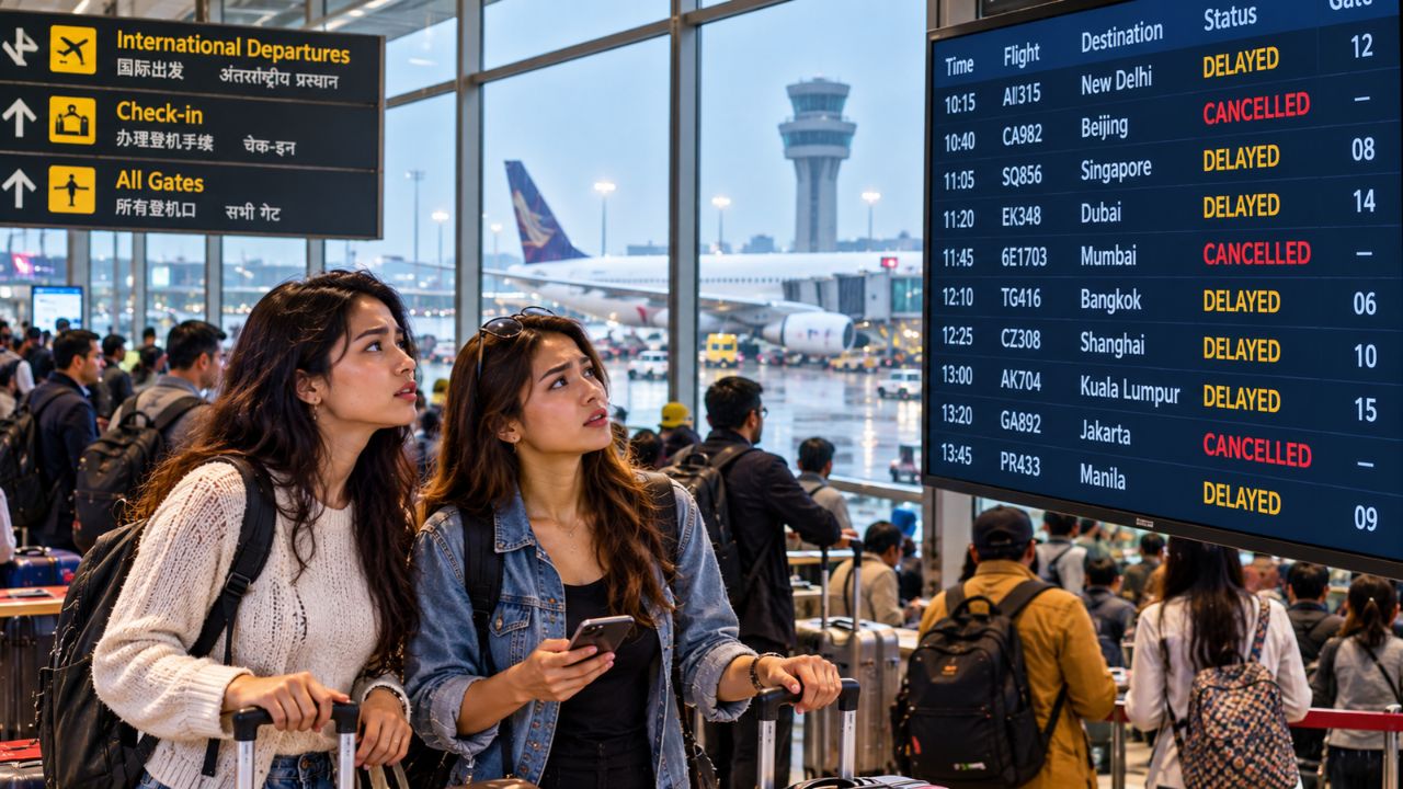 Asia Travel Disrupted: 4,304 Delays and 373 Cancellations Hit Delhi, Beijing, and Kuala Lumpur Megahubs