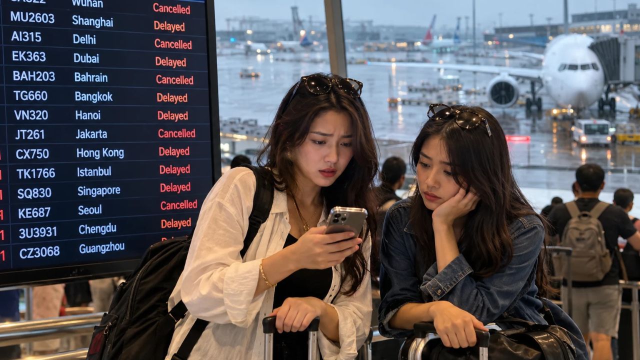 Asia Aviation Gridlock: 4,577 Flight Delays and 408 Cancellations Hit Major Hubs From Shanghai to Riyadh
