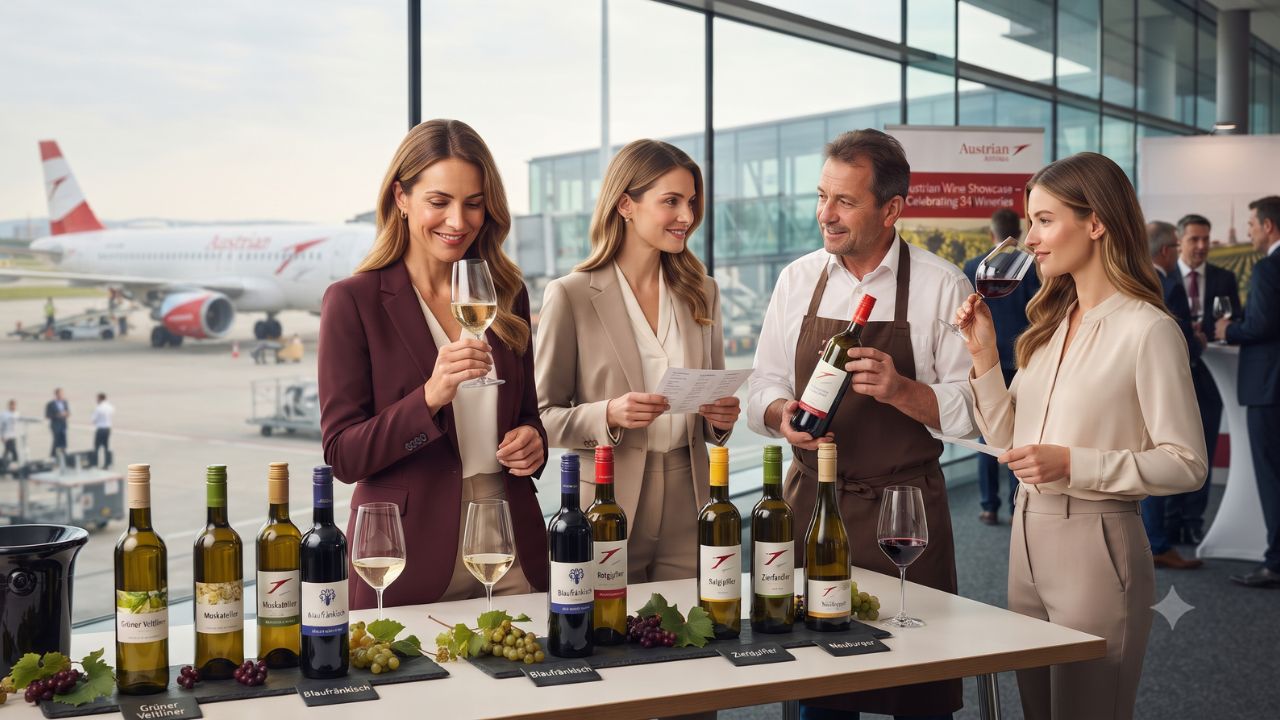 Austrian Airlines Overhauls Premium Inflight Wine Program: 34 Wineries and 300 Cabin Sommeliers Curate High-Altitude Cellar Through 2027