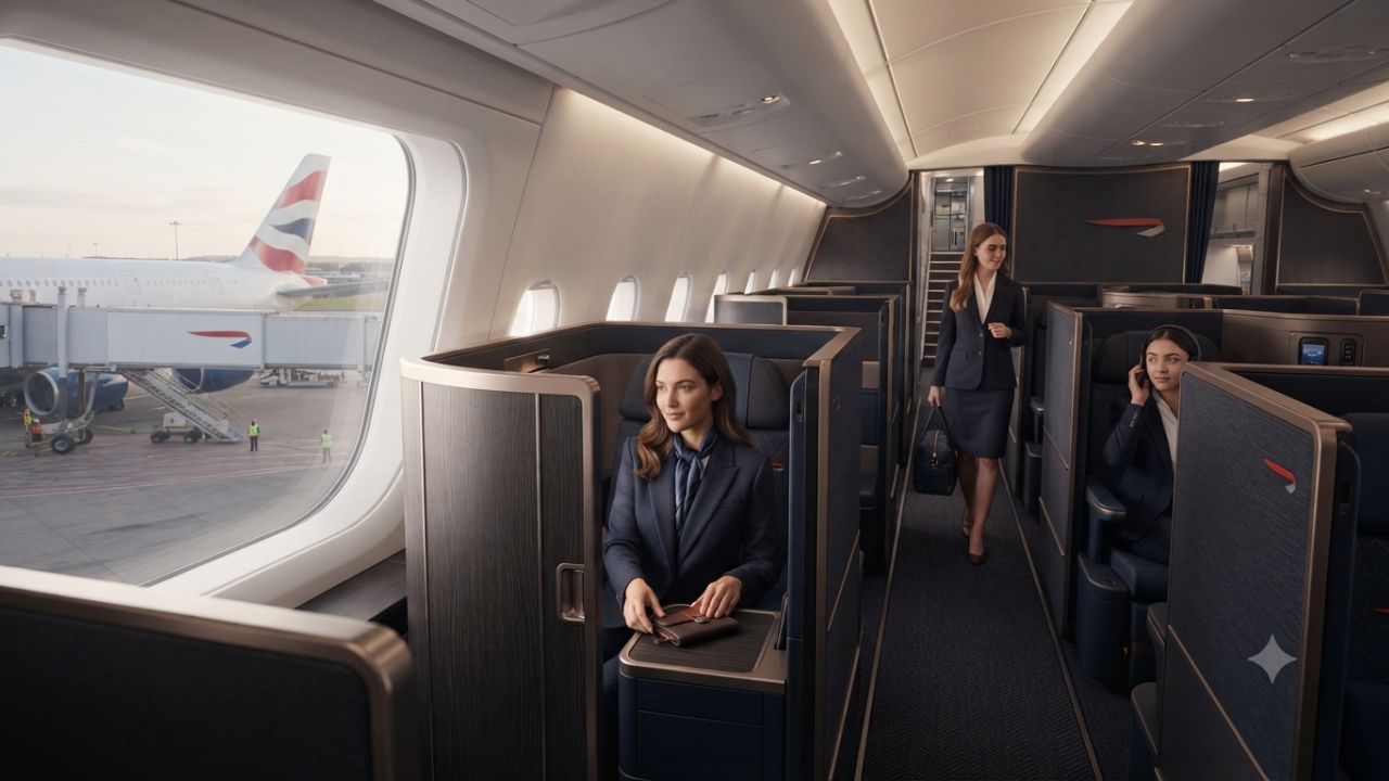 British Airways Unveils Complete Airbus A380 Cabin Redesign Featuring New First Suite and Herringbone Interiors