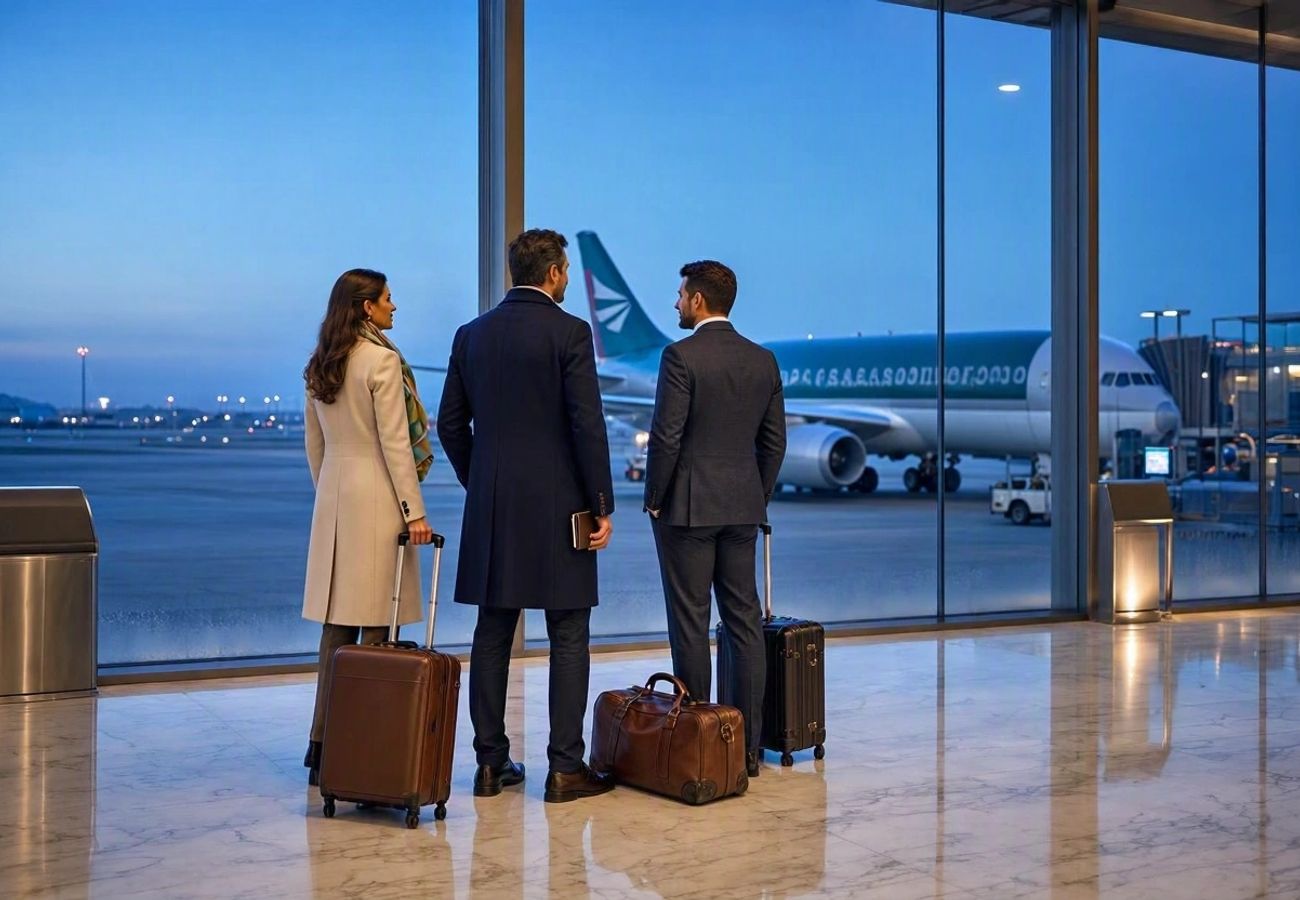 Kuwait Airways aircraft on tarmac