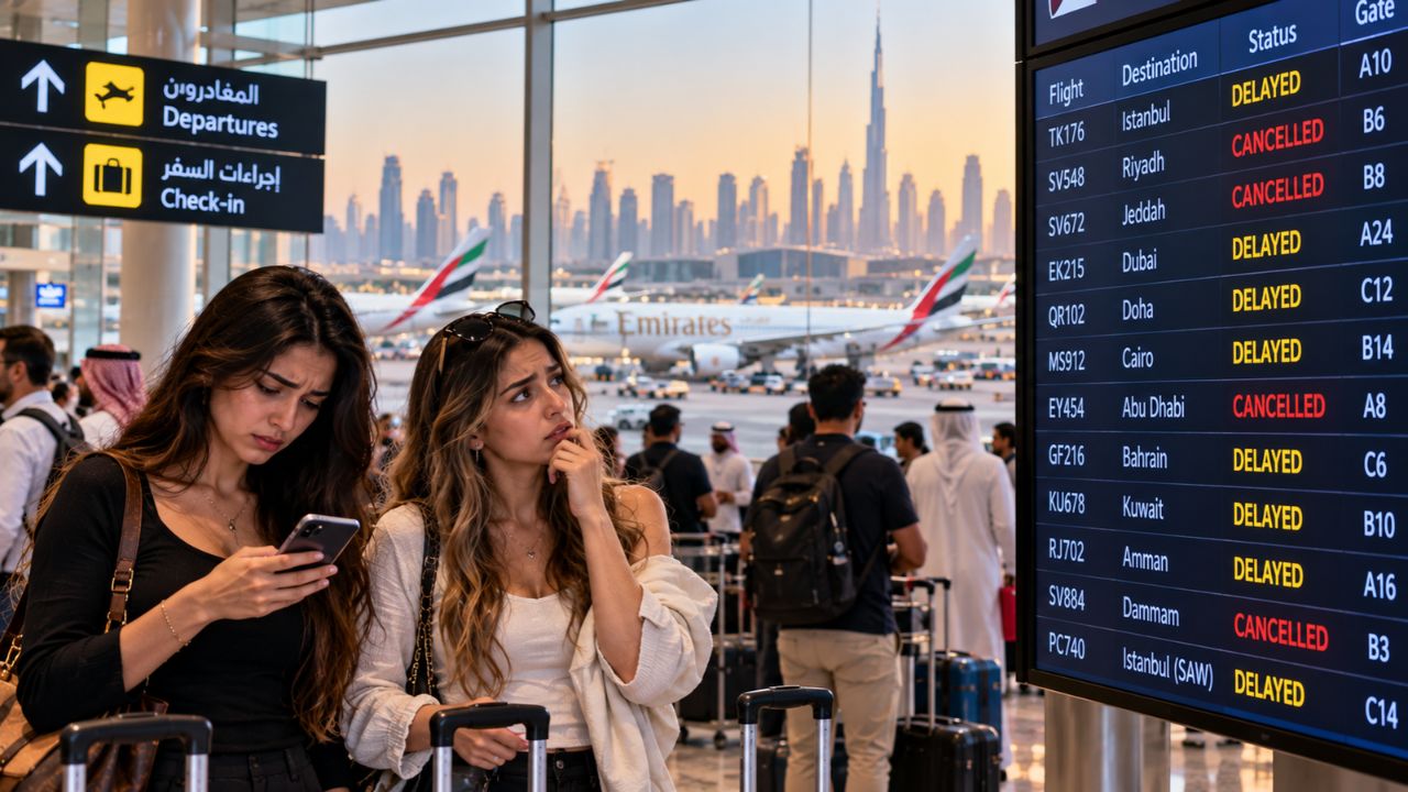 Middle East Aviation Gridlock 2026: Over 1,040 Cancellations and 1,630 Delays Paralyze Riyadh, Jeddah, and Istanbul