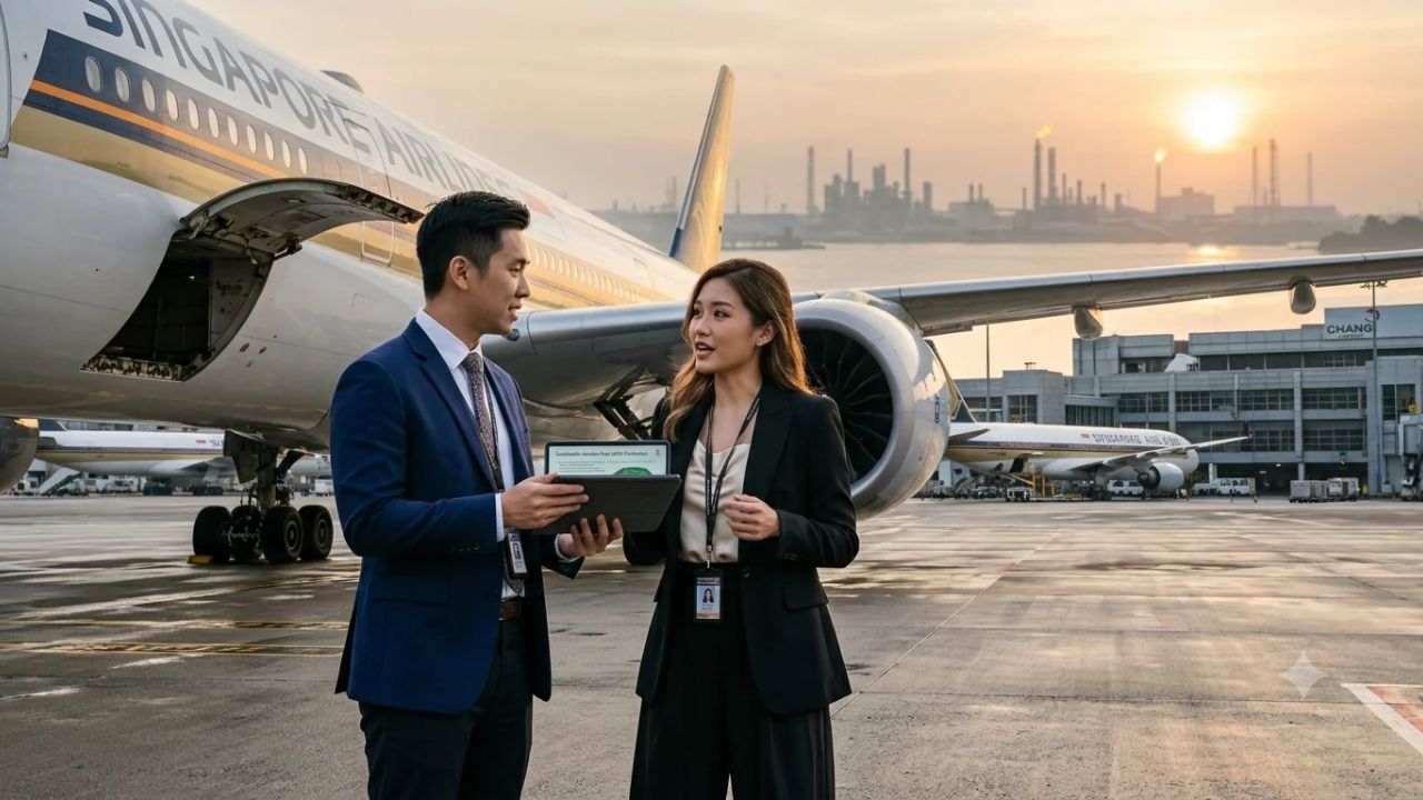 Singapore Airlines Inks Three-Year Deal for 4,800 Tonnes of Next-Gen SAF from Aether's Project Beacon at Pulau Bukom Starting 2028