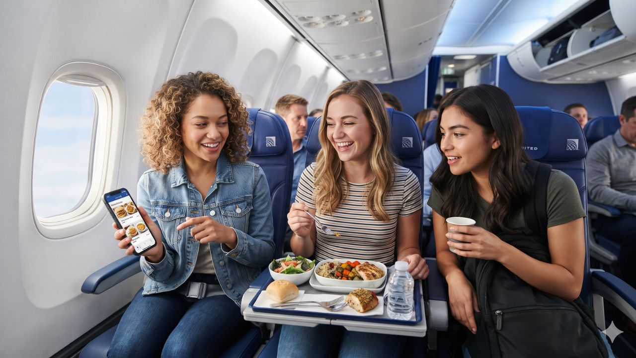 United Airlines Expands Economy Meal Preorders to 900-Mile Flights: Route Additions, Menus, and In-Flight Tech