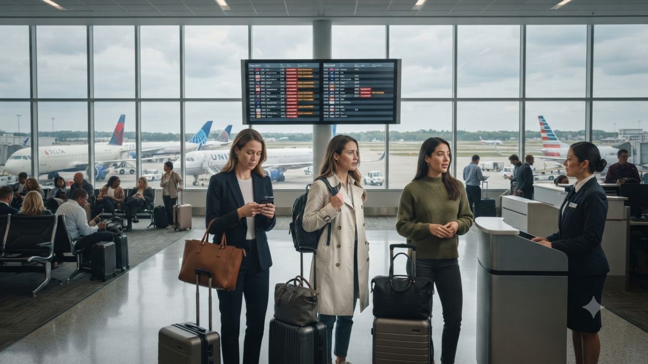 US Flight Disruptions Mount with 2,328 Delays and 105 Cancellations Across Major Hubs