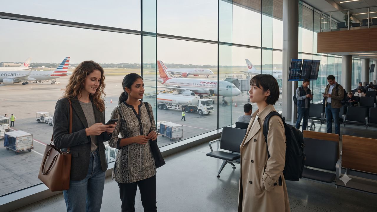 Commercial jetliner lined up on tarmac ready for departure amidst rising operational pressures