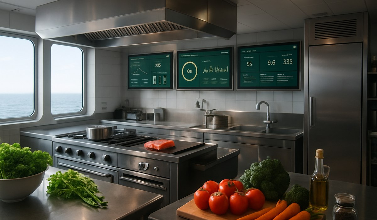Fred Olsen Bolette cruise ship deploying AI-powered food waste monitoring technology in 2026