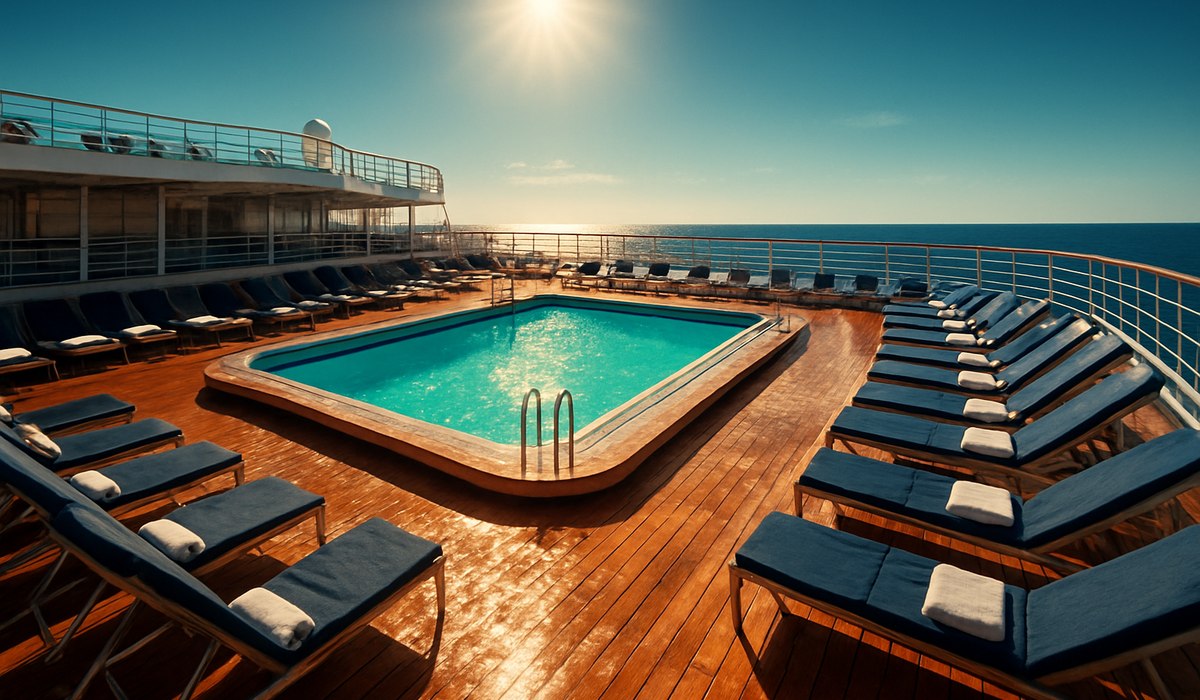 Carnival Magic pool deck with passengers, highlighting 2026 safety lawsuit
