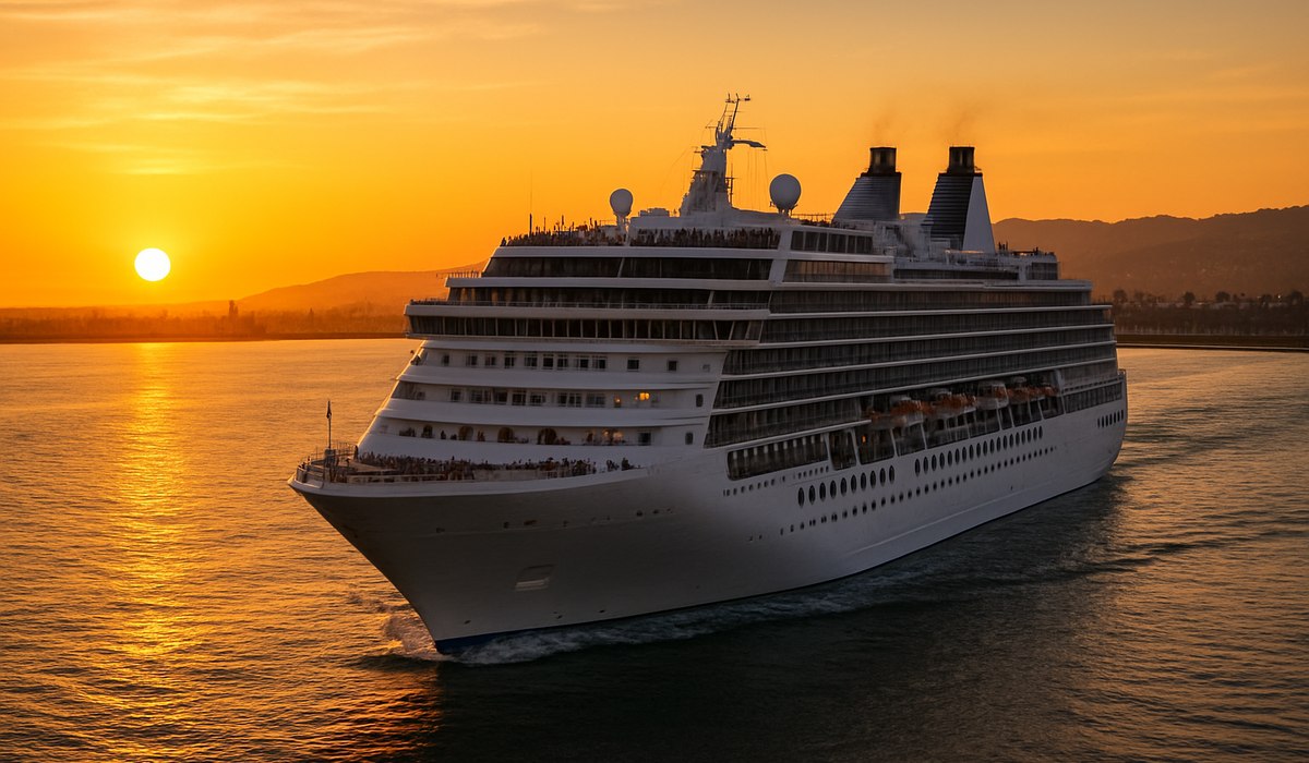 Carnival Panorama cruise ship departing Long Beach, California in 2026