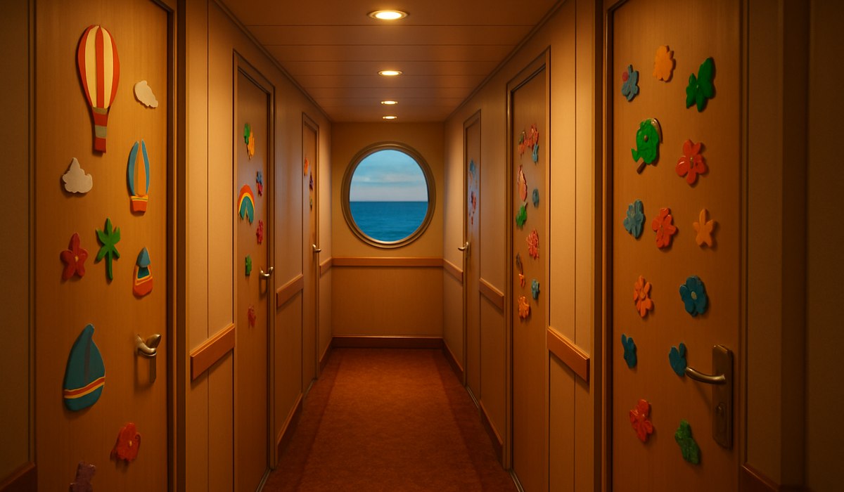 Cruise guest shares emotional plea over stolen cabin door magnets